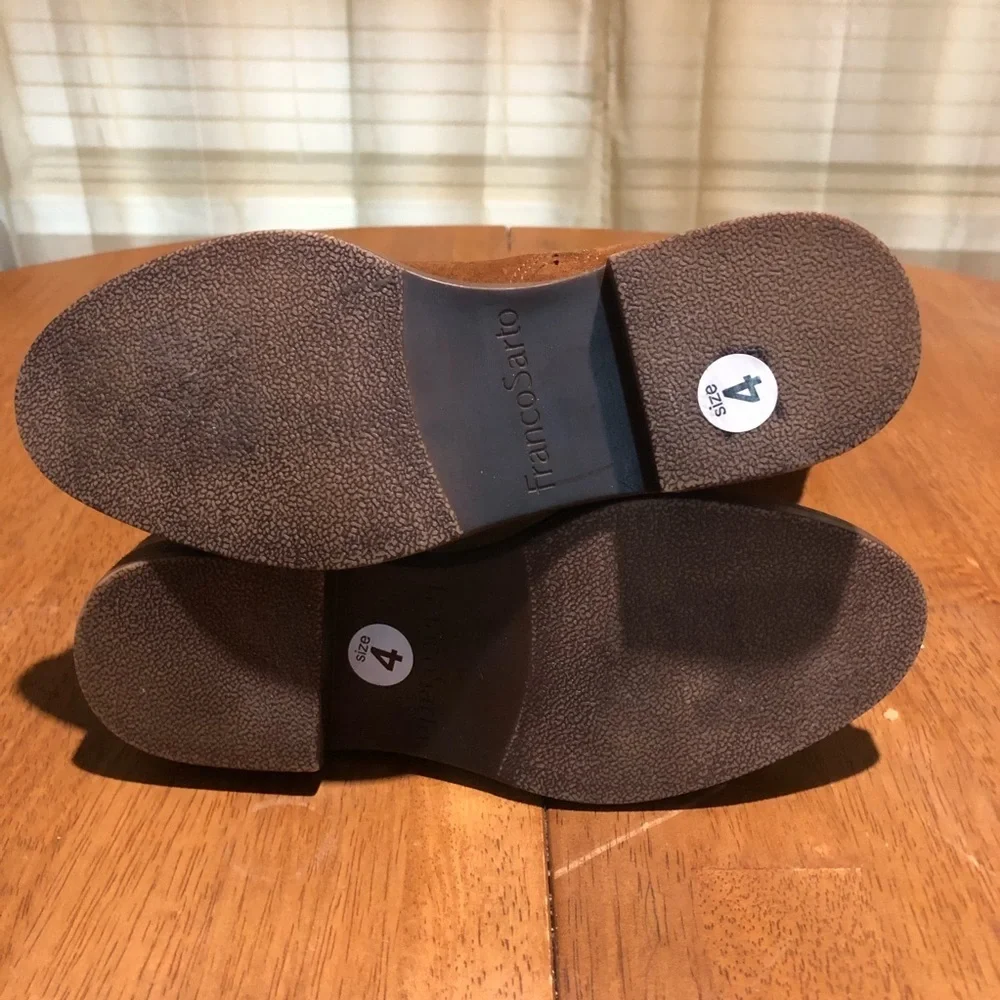 Franco Sarto Suede Caydee Wide Calf Brown Boots 4